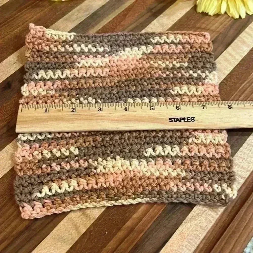100% Cotton Handmade Washcloths - Set of 3